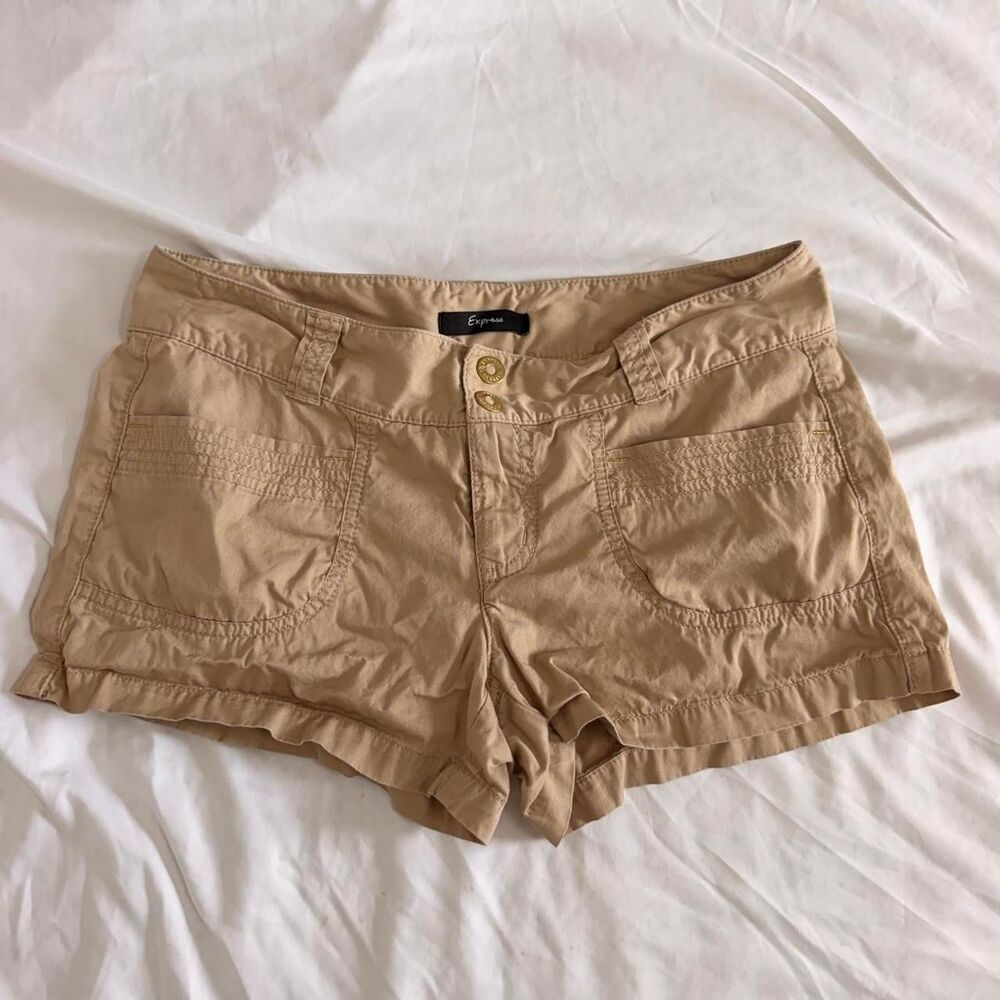Express Women's Tan and Brown Shorts